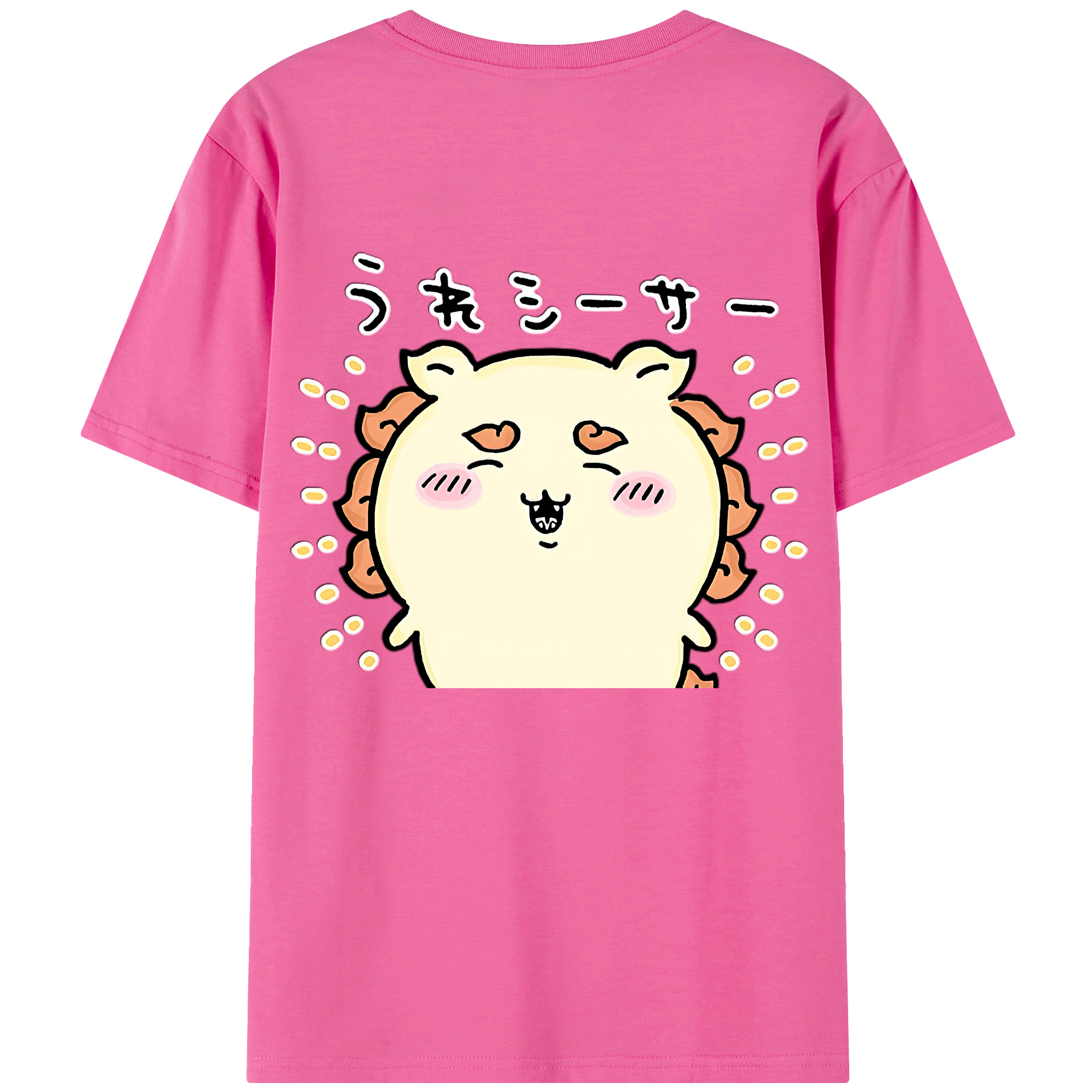 （画像用） ちいかわ シーサー Chii-kawa Shisa レディース半袖Tシャツ(バックプリント)